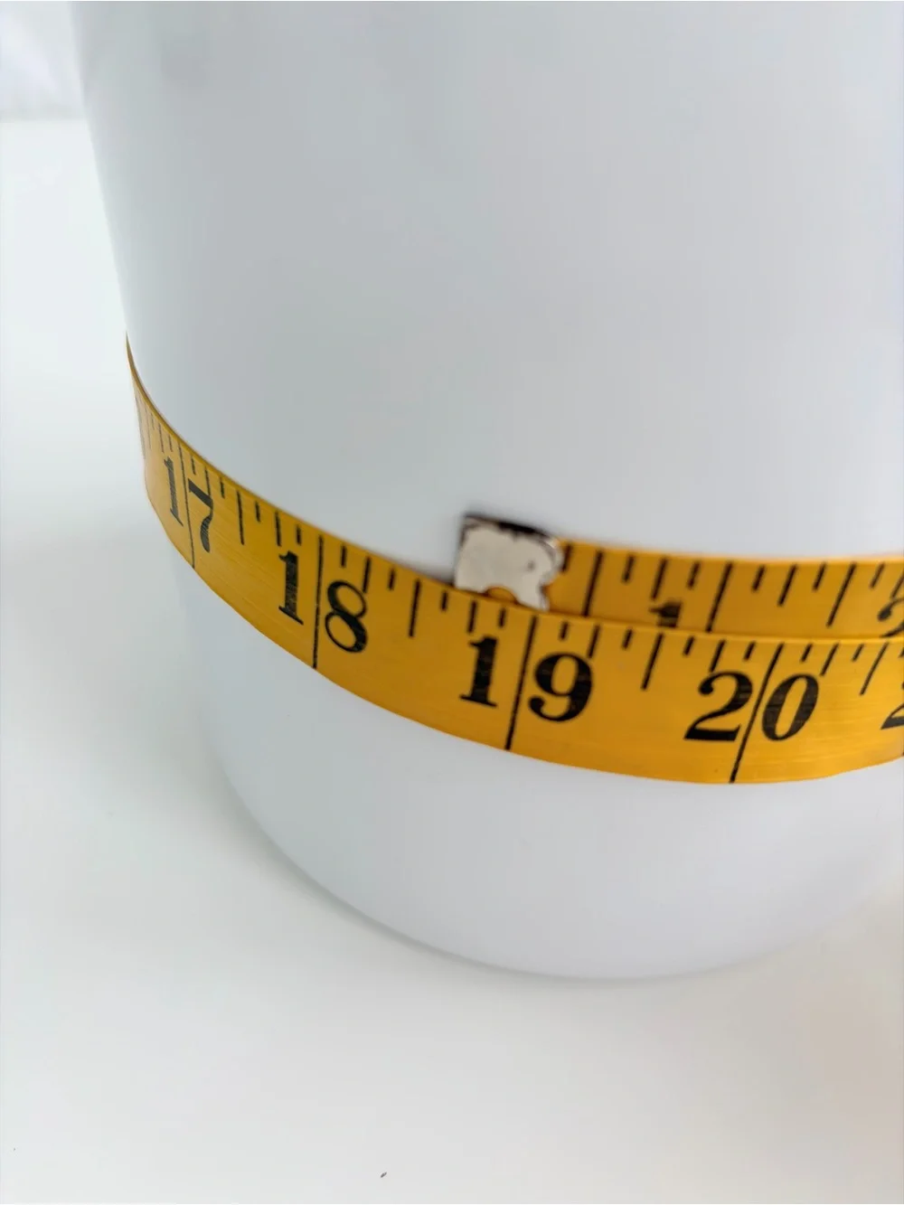 2 Piece Canister Set Vintage Inspired White & Enamel Black Rim Round Tin Storage